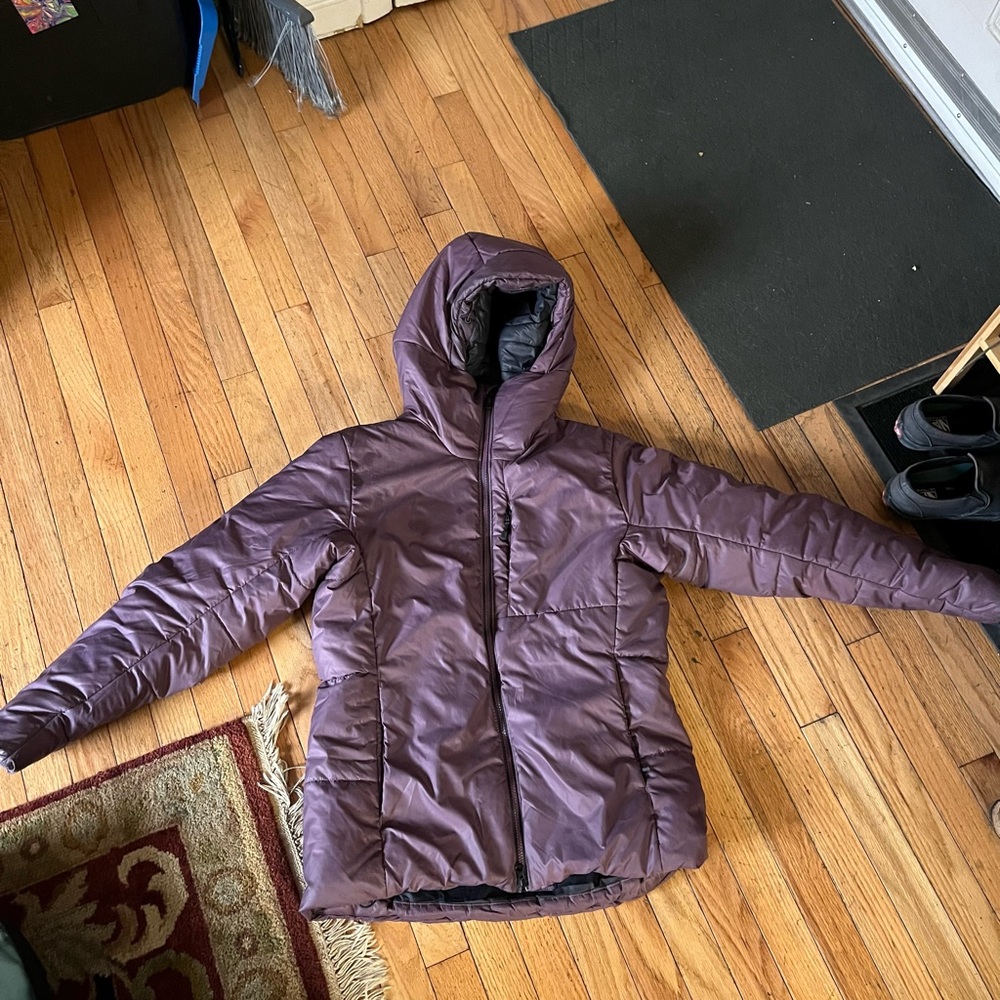 Black Diamond Dark Purple Puffer Jacket